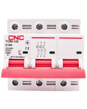 Автоматический выключатель CNC YCB9-125 3Р 100А 10kA C