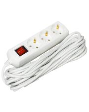 Удлинитель UEC ECO П03В 3 места 2P+PE/7м 3х1мм2 10А/250В с выключателем