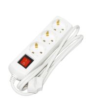 Удлинитель UEC ECO П03В 3 места 2P+PE/1,5м 3х1мм2 10А/250В с выключателем