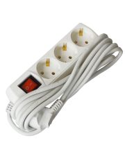 Удлинитель UEC ECO П03В 3 места 2P+PE/3м 3х1мм2 10А/250В с выключателем