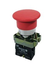 Кнопка грибок ElectrO BC42NCR PB2-ВС42 STOP NC Ø40мм красная