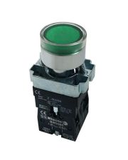 Кнопка с подсветкой ElectrO ВW3361NONCGi PB2-ВW3361 Ø22мм NO+NC зеленая