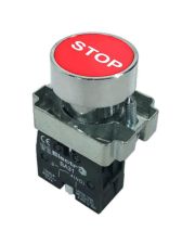 Кнопка STOP с маркировкой ElectrO ВА4342NCR PB2-ВА4342 Ø22мм NС красная