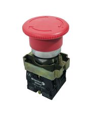 Поворотная кнопка грибок ElectrO BS542NCRF PB2-ВS542 с фиксатором STOP Ø40мм NC