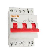 Переключатель нагрузки ElectrO MP63325 МП1-63 1-0-2 3P 3P 25А 230B/415B 54мм