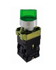 Переключатель ElectrO BK2365NONCL PB2-BK2365 I-0 LED Ø22мм NO+NC зеленый