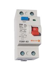 Устройство защитного отключения ElectrO 60RCD63225Е100 ПЗВ1-63 2P 25А 100мА 6кА АС