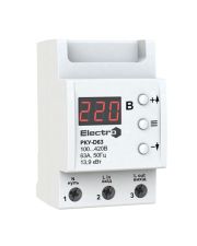 Реле контролю напруги ElectrO RКUD63 РКУ-D63 230В 63А 120-280В