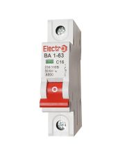 Автоматичний вимикач ElectrO 60VA63C1020 ВА1-63 1P 20А 6кА C
