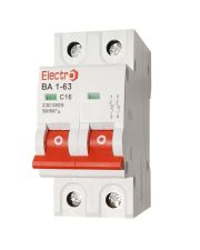 Автоматичний вимикач ElectrO 60VA63C2002 ВА1-63 2P 2А 6кА C