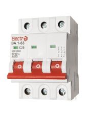 Автоматический выключатель ElectrO 60VA63C3016 ВА1-63 3P 16А 6кА C