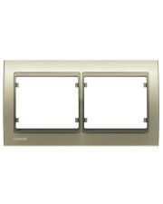 Двойная рамка Siemens Mega S22002-DM (золото мальта)