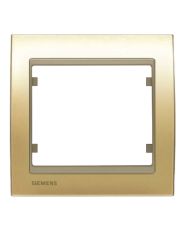 Одинарная рамка Siemens Mega S22001-DM (золото мальта)