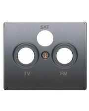 Центральна панель телевізійної R TV-SAT розетки Siemens Mega 22341-MS (коричневий самоа)