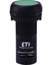 Моноблочна втоплена кнопка ETI 004771451 ECF-10-G (1NO зелена)