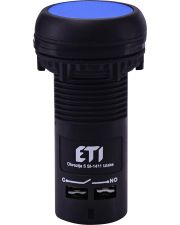 Моноблочна втоплена кнопка ETI 004771454 ECF-10-B (1NO синя)