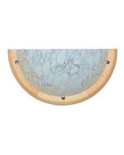 Полукруглый настенный светильник Dekora 27191 Модерн Semicircle Wood 60Вт Е27 Ø360