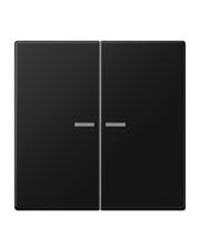 Двойная клавиша Jung LS LS995KO5SWM с подсветкой черный матовый
