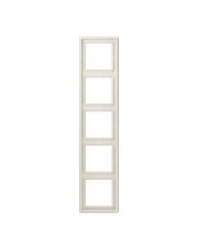 Рамка 5-постовая Jung LS 990 LS985W слоновая кость