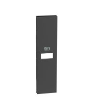 Лицевая панель USB розетки Bticino Living Now KG11C на 1 модуль (черная)