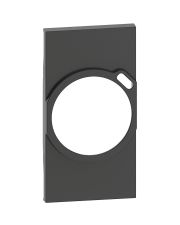 Лицевая панель электрической розетки с USB зарядкой Bticino Living Now KG63 на 2 модуля (черная)