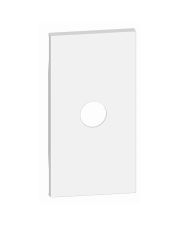 Лицевая панель TV розеток Bticino Living Now KW08M2 и кабельных выводов с 1 отверстием (белая)