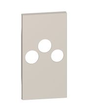 Лицевая панель для розетки TV-R-SAT Bticino Living Now KM26M2 на 2 модуля (песочная)