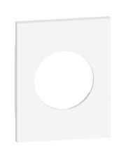 Лицевая панель розетки 2К+З немецкого стандарта Bticino Living Now KW04M3 на 3 модуля (белая)