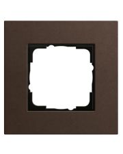 Рамка одноместная Gira Linoleum-Multiplex темно-коричневая (0211223)
