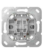 Механізм двухклавішного вимикача з самоповерненням Gira 10А (312500)