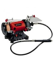 Точильный станок Einhell 150Вт диск 75мм с гравером и насадками (4412559)