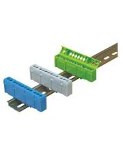 Нулевая шина TOSUNlux  TS-0609H-01 63А 6×9-7 на DIN-рейке зеленая (6940151019718)