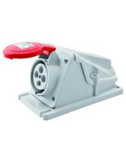 Стационарный разъем 90° GEWISS IP44 3P+E 32A 400В (GW62492)