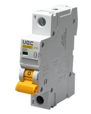 Автоматический выключатель UEC SB-M8 1P 10A C 4,5кA (MCB45-1-010-C)
