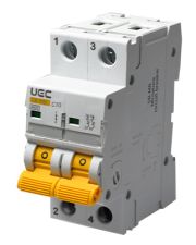 Автоматический выключатель UEC SB-M8 2P 10A C 4,5кA (MCB45-2-010-C)