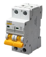 Автоматический выключатель UEC SB-M8 2P 63A C 4,5кA (MCB45-2-063-C)