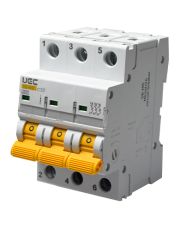Автоматический выключатель UEC SB-M8 3P 32A C 4,5кA (MCB45-3-032-C)