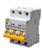 Автоматический выключатель UEC SB-M8 3P 63A C 4,5кA (MCB45-3-063-C)