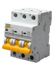 Автоматический выключатель UEC SB-M8 3P 6A C 4,5кA (MCB45-3-006-C)