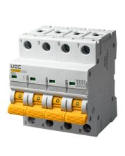 Автоматический выключатель UEC SB-M8 4P 63A C 4,5кA (MCB45-4-063-C)
