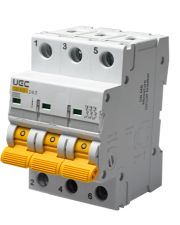 Автоматический выключатель UEC SB-M8 3P 63A D 4,5кA (MCB45-3-063-D)