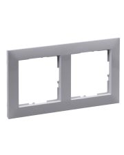 Рамка 2-постовая Legrand SUNO (серый) 721542