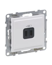 Розетка USB тип С+C 15Вт 5В Legrand SUNO (белый) 721131