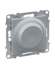 Поворотный светорегулятор 300Вт/250В Legrand SUNO (алюминий) 721379