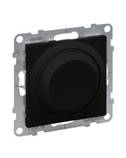Поворотный светорегулятор 300Вт/250В Legrand SUNO (чорный) 721479