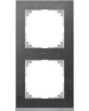 Двухместная рамка Schneider Electric M-PURE камень/алюминий (MEG4020-3669)