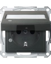 Механізм розетки антрацит Merten (MEG2313-0414)