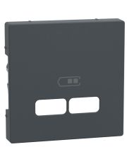 Накладка USB розетки Schneider Electric Merten System M антрацит (MEG4367-0414)
