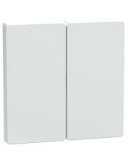 Подвійна клавіша Schneider Electric D-Life білий лотос (MEG3400-6035)