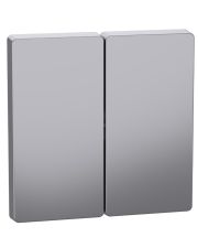 Подвійна клавіша Schneider Electric D-Life нержавіюча сталь (MEG3400-6036)